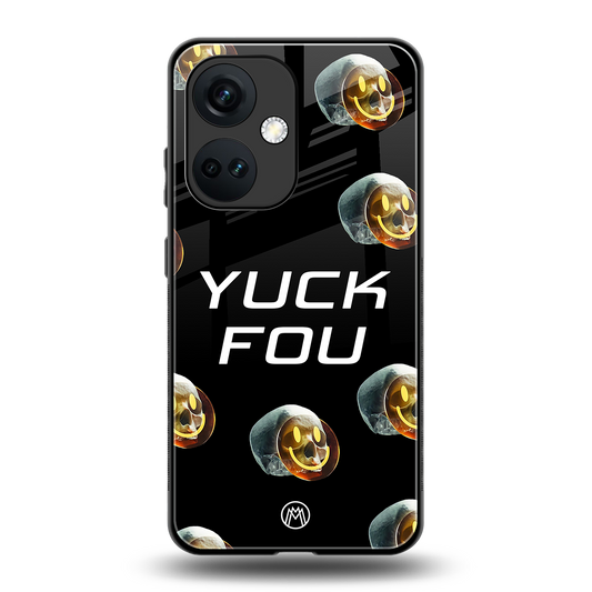 yuck fou back phone cover | glass case for oneplus nord ce 3
