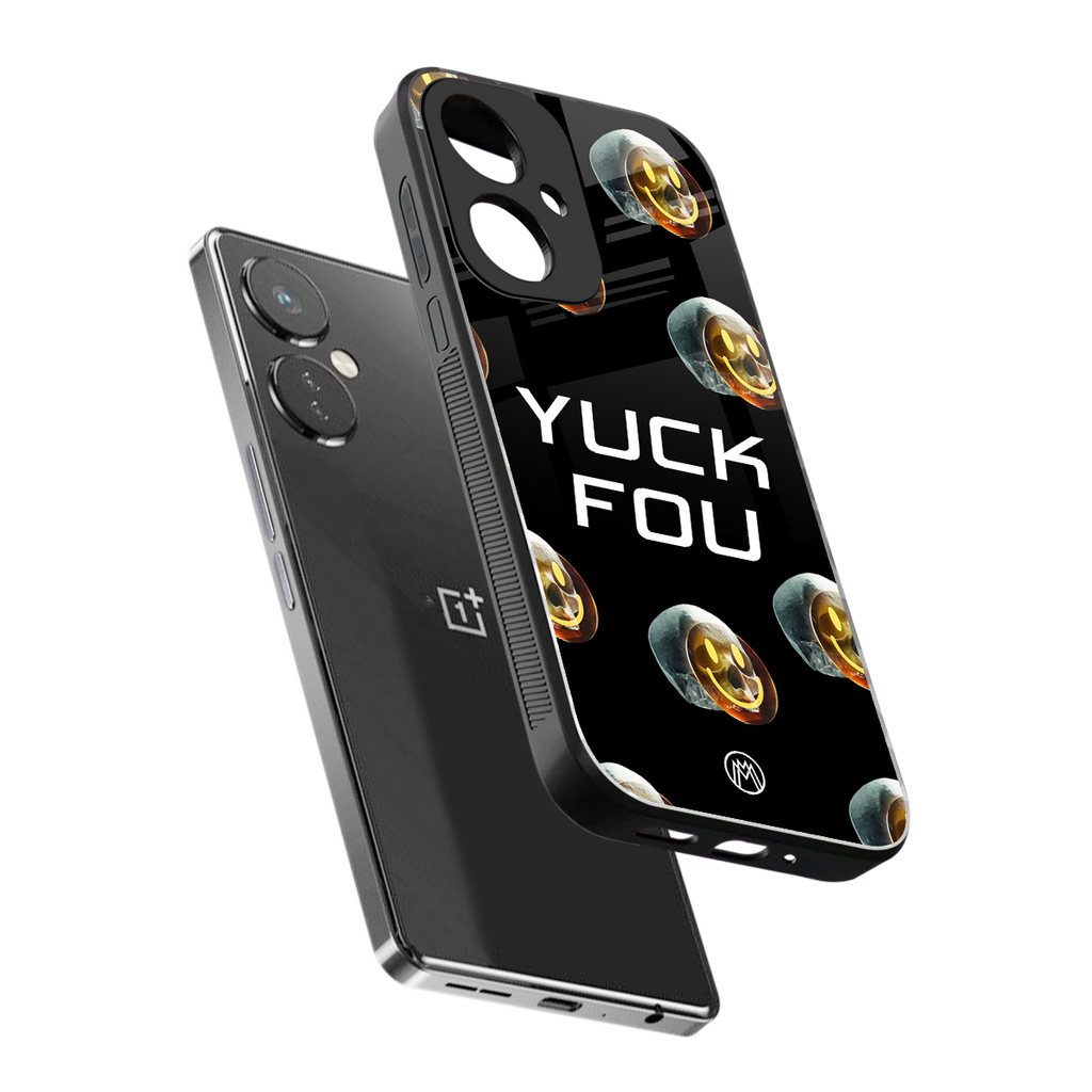 yuck fou back phone cover | glass case for oneplus nord ce 3