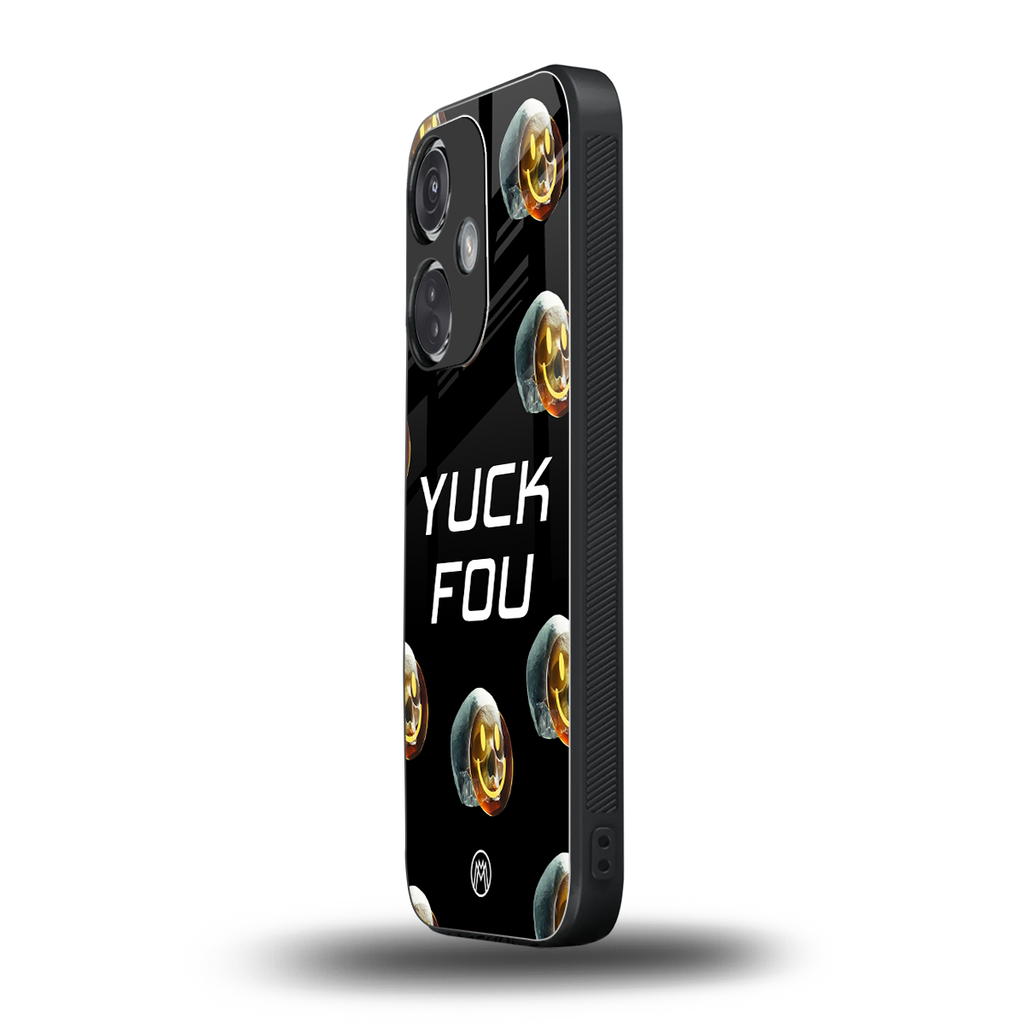 yuck fou back phone cover | glass case for oneplus nord ce 3