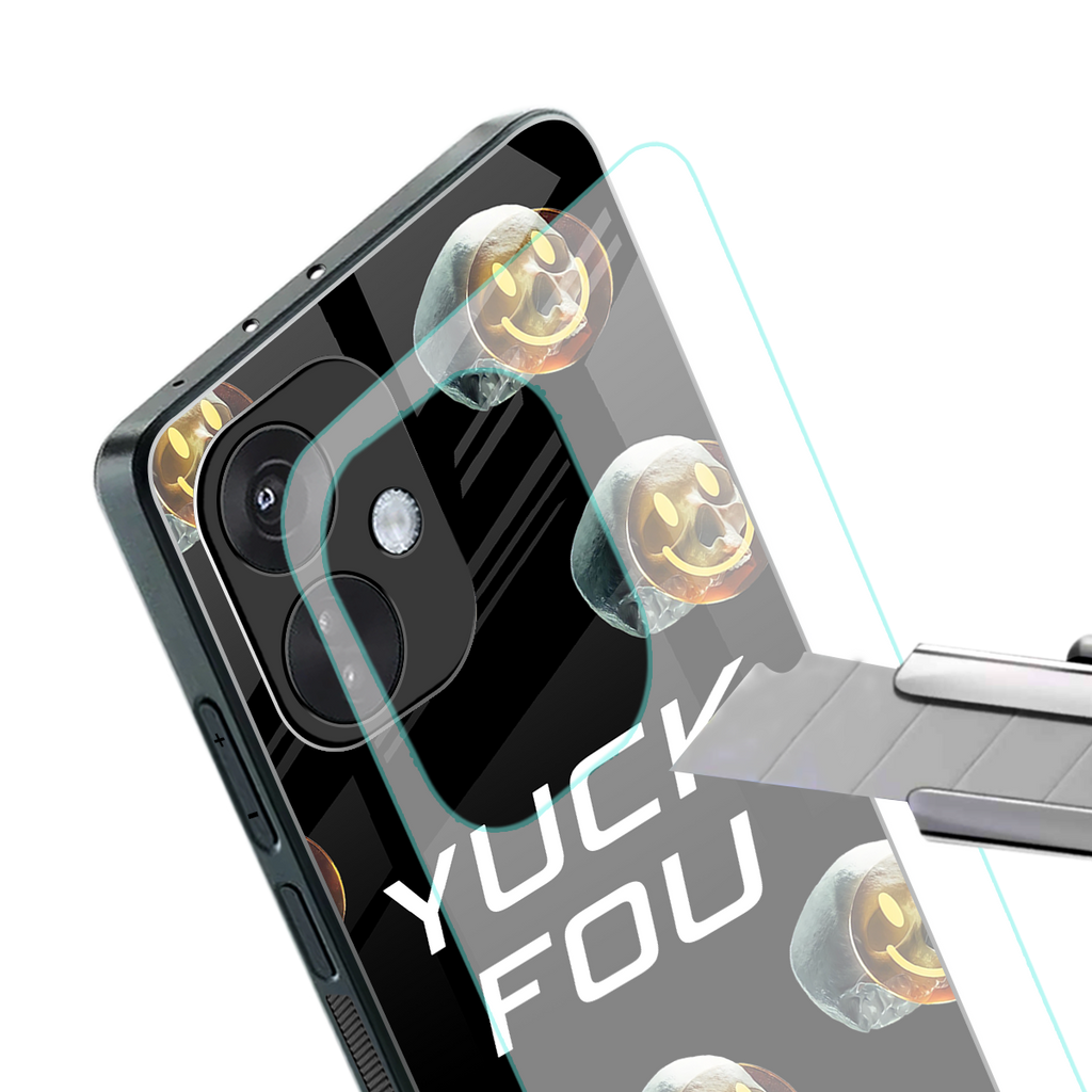 yuck fou back phone cover | glass case for oneplus nord ce 3