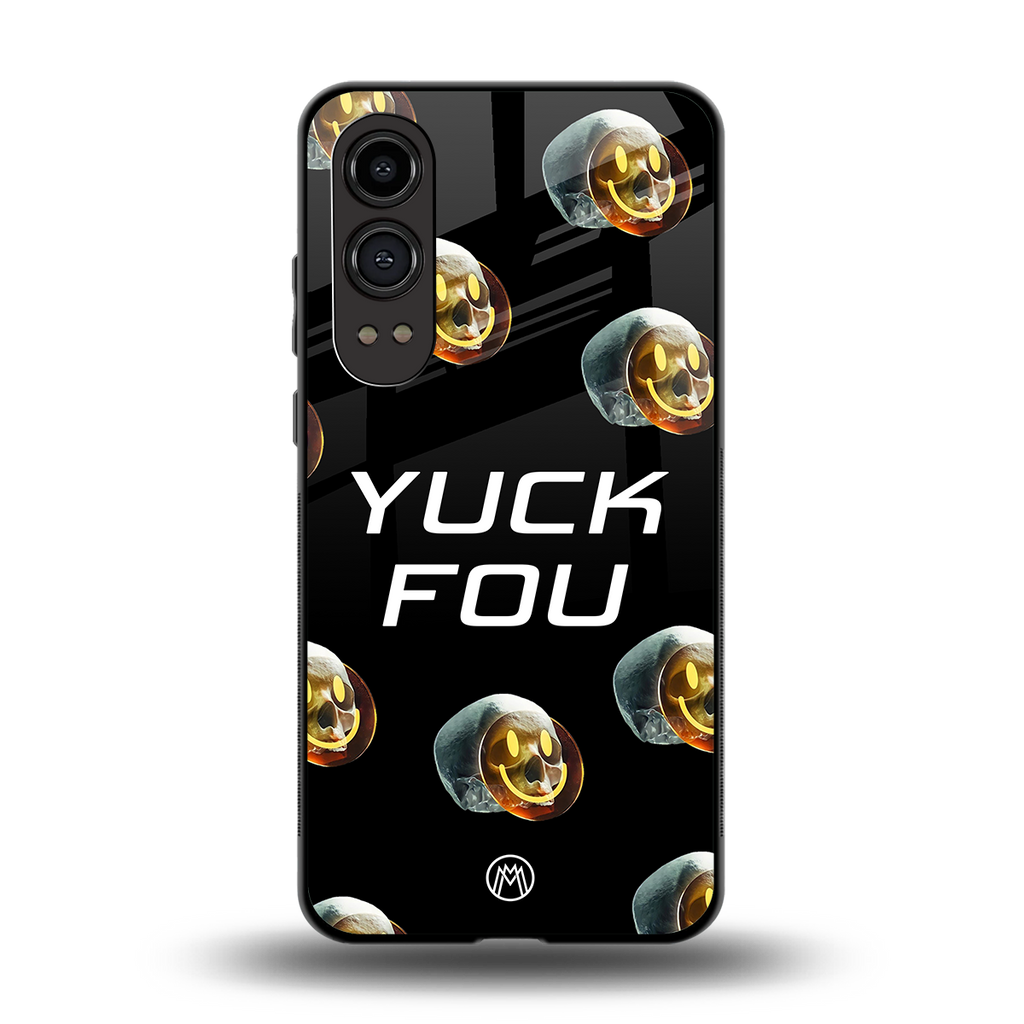 yuck fou back phone cover | glass case for oneplus nord ce 4 lite