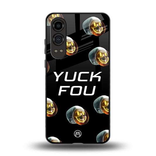 yuck fou back phone cover | glass case for oneplus nord ce 4 lite