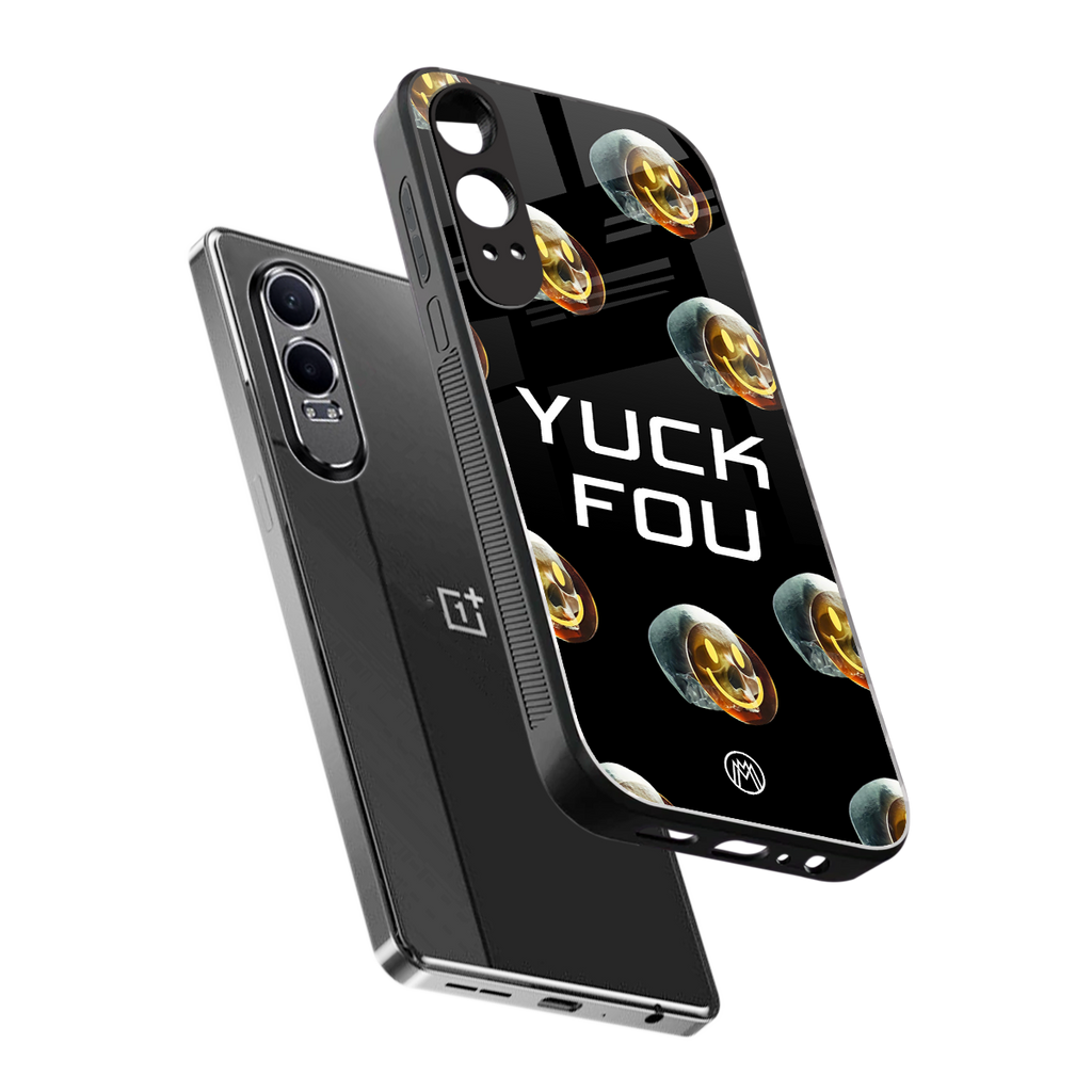 yuck fou back phone cover | glass case for oneplus nord ce 4 lite