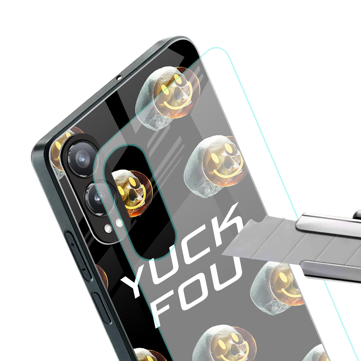 yuck fou back phone cover | glass case for oneplus nord ce 4 lite