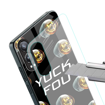 yuck fou back phone cover | glass case for oneplus nord ce 4 lite