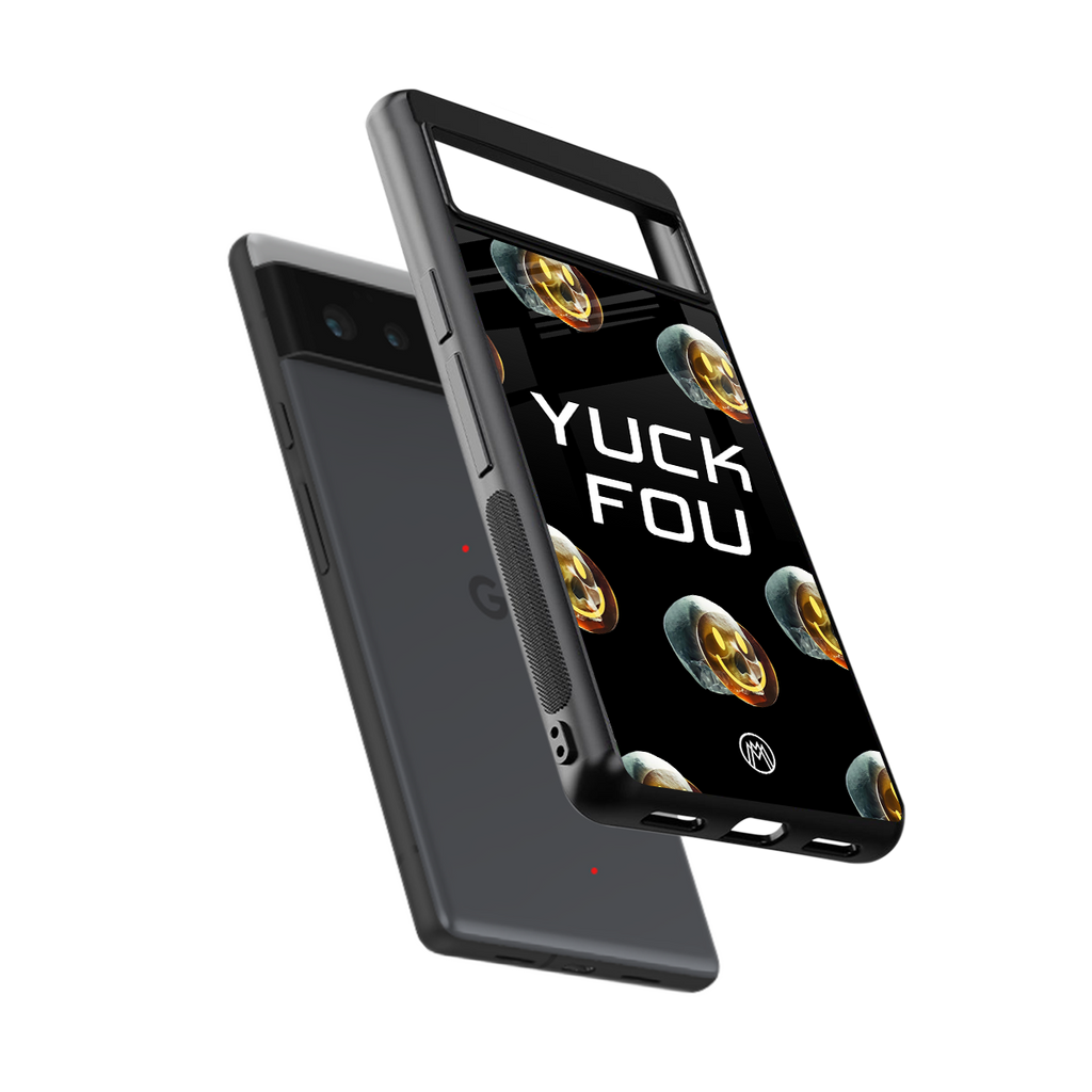 yuck fou back phone cover | glass case for google pixel 6