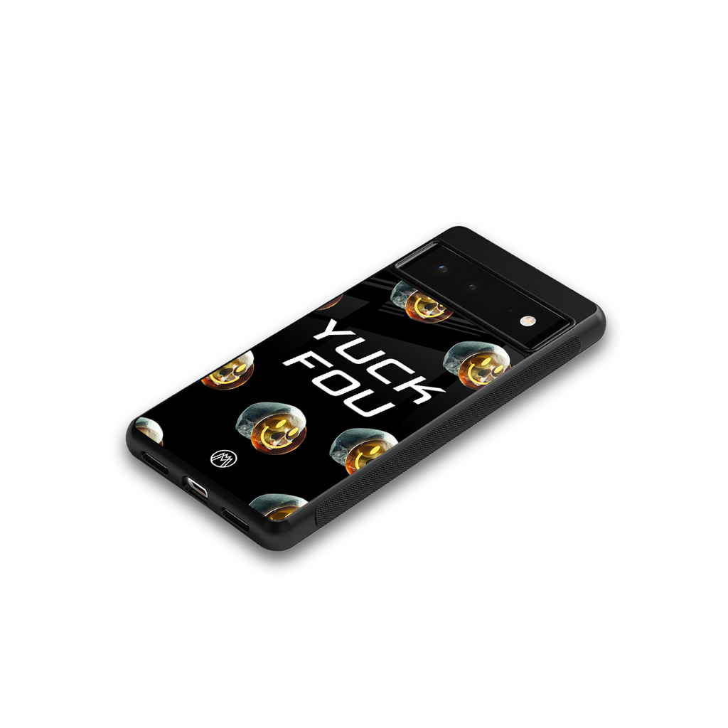 yuck fou back phone cover | glass case for google pixel 6