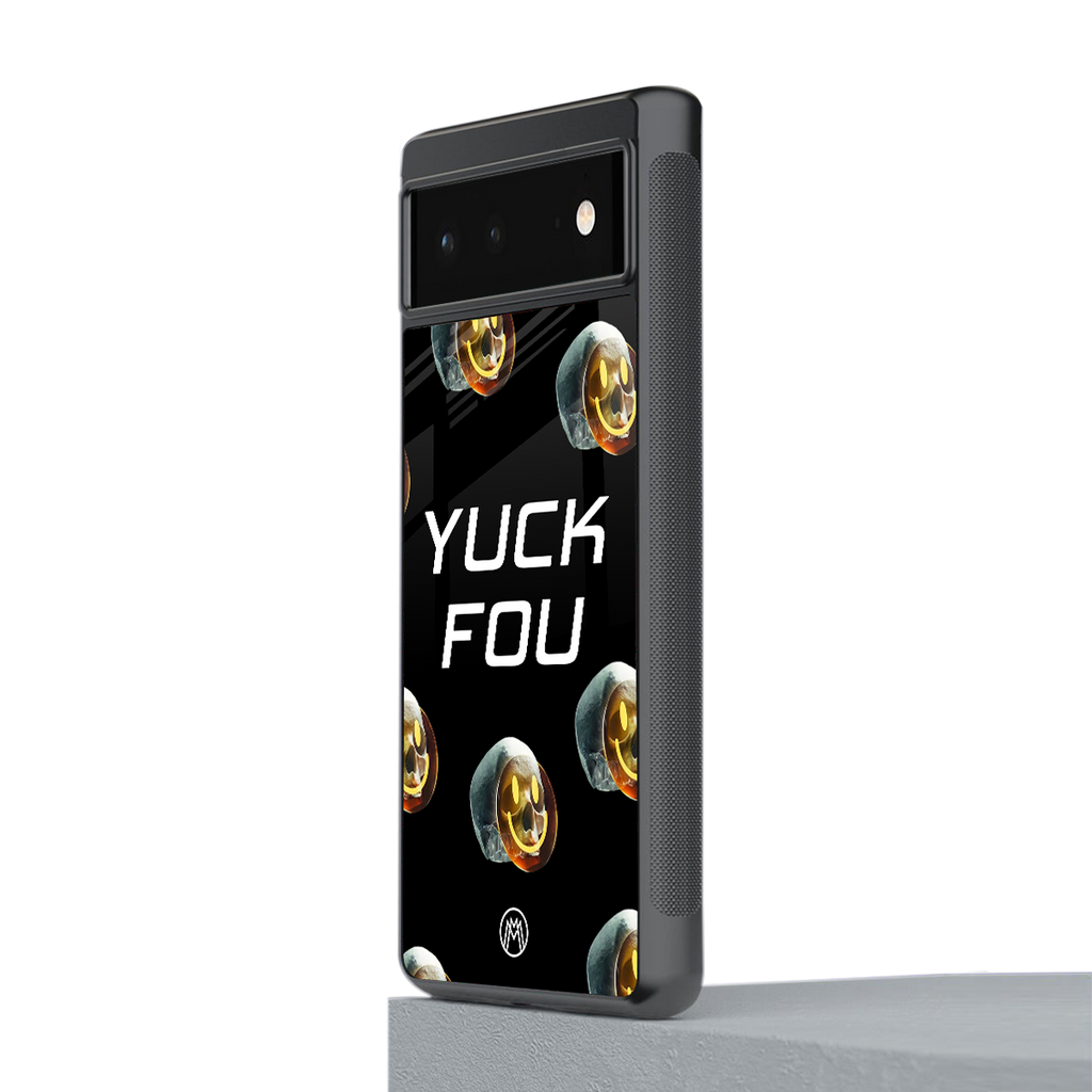 yuck fou back phone cover | glass case for google pixel 6