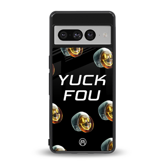 yuck fou back phone cover | glass case for google pixel 7 pro