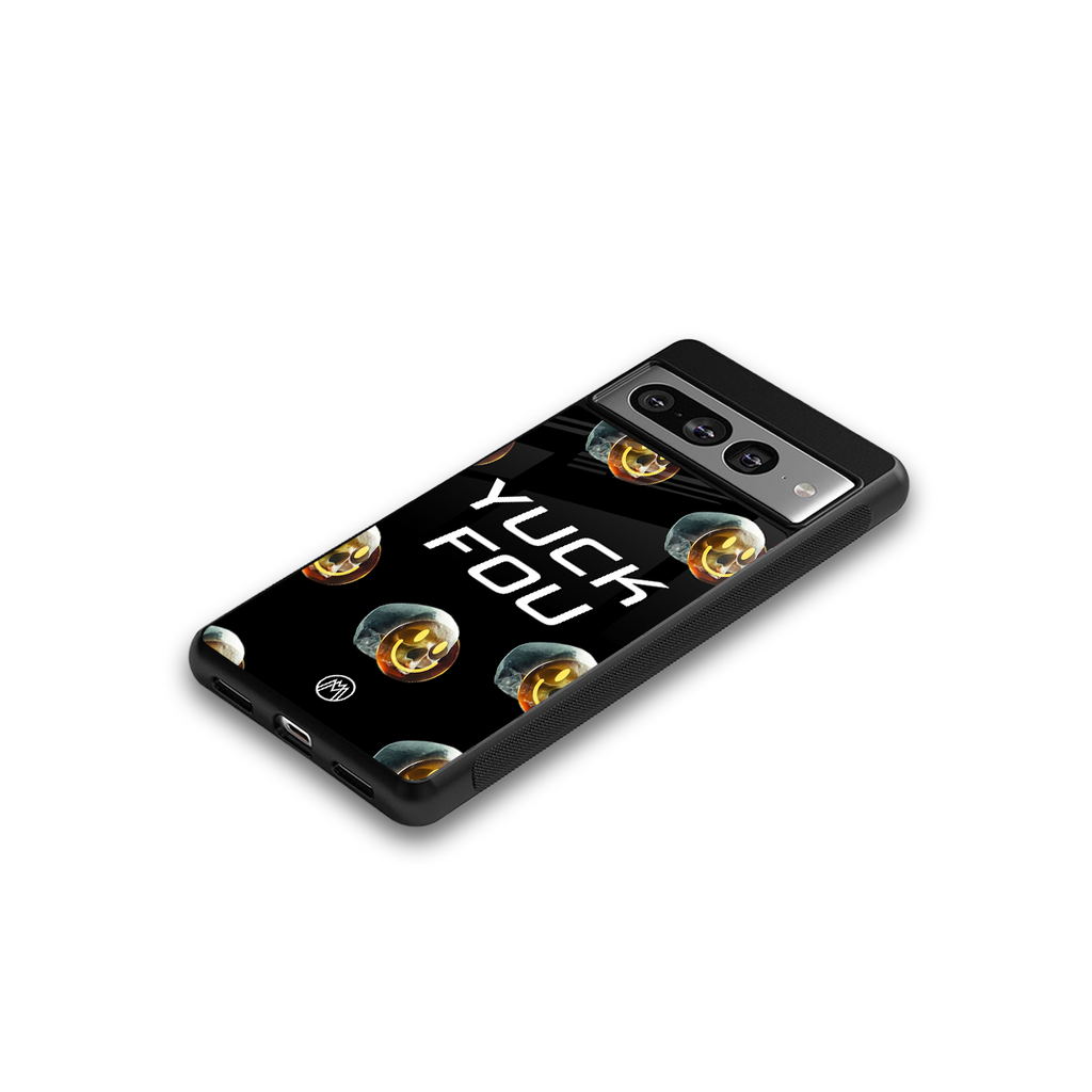 yuck fou back phone cover | glass case for google pixel 7 pro