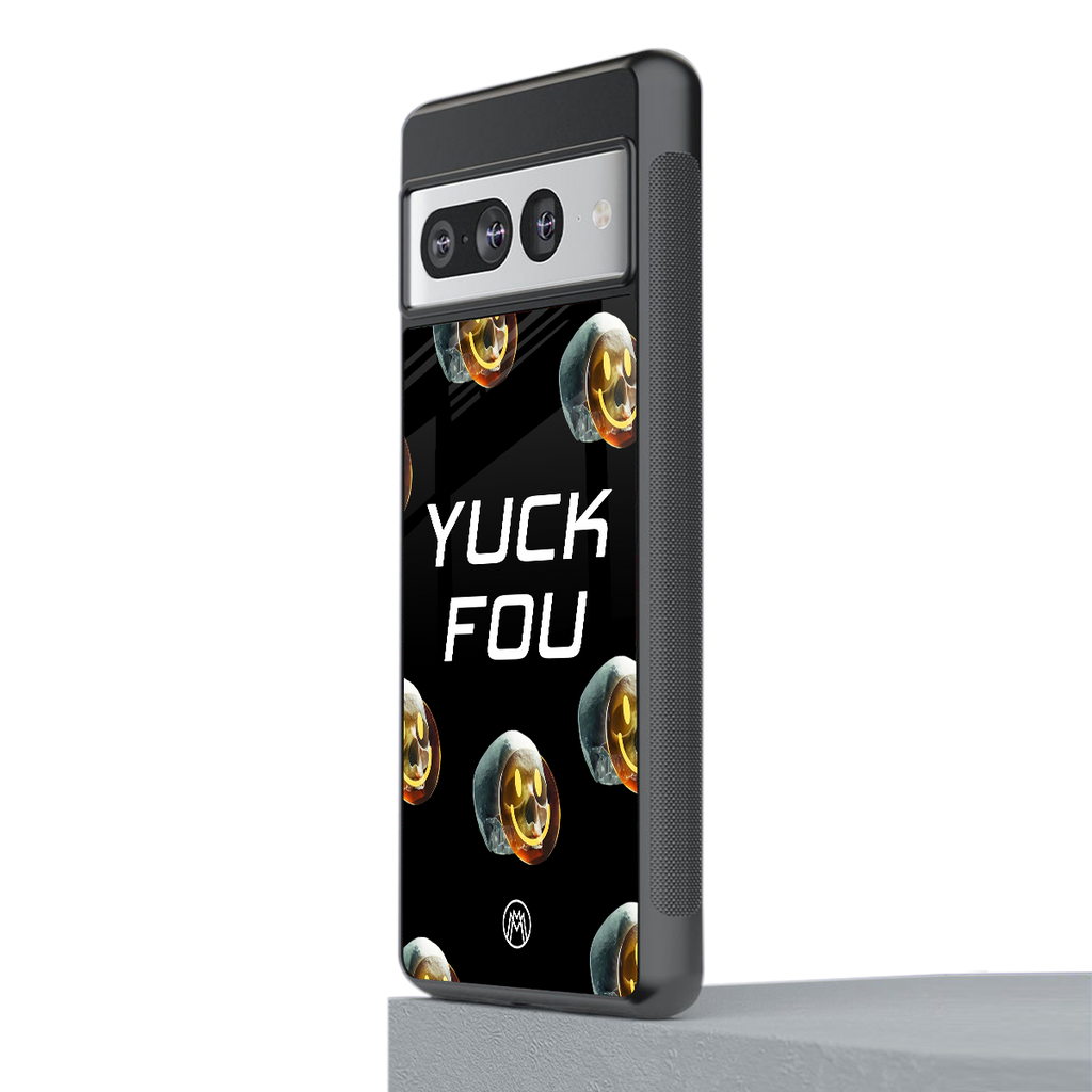 yuck fou back phone cover | glass case for google pixel 7 pro