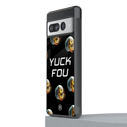 yuck fou back phone cover | glass case for google pixel 7 pro