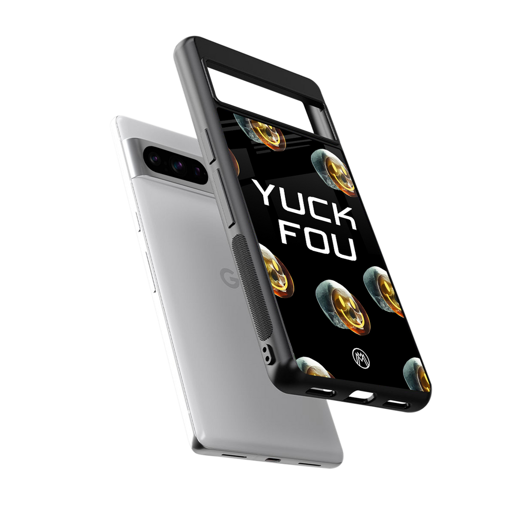 yuck fou back phone cover | glass case for google pixel 8 pro