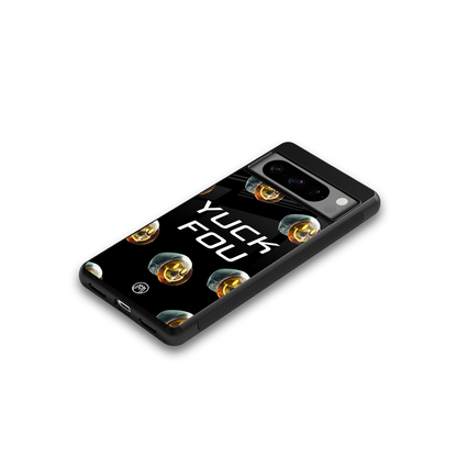 yuck fou back phone cover | glass case for google pixel 8 pro