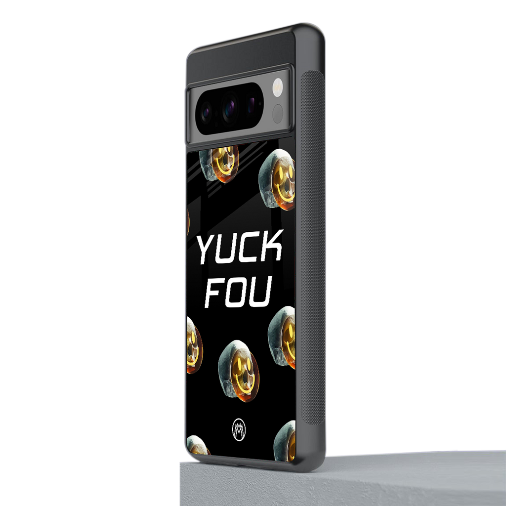 yuck fou back phone cover | glass case for google pixel 8 pro