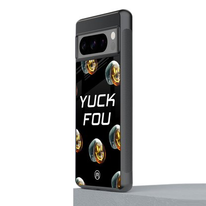yuck fou back phone cover | glass case for google pixel 8 pro