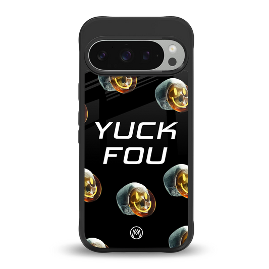 yuck fou back phone cover | glass case for google pixel 9 pro xl