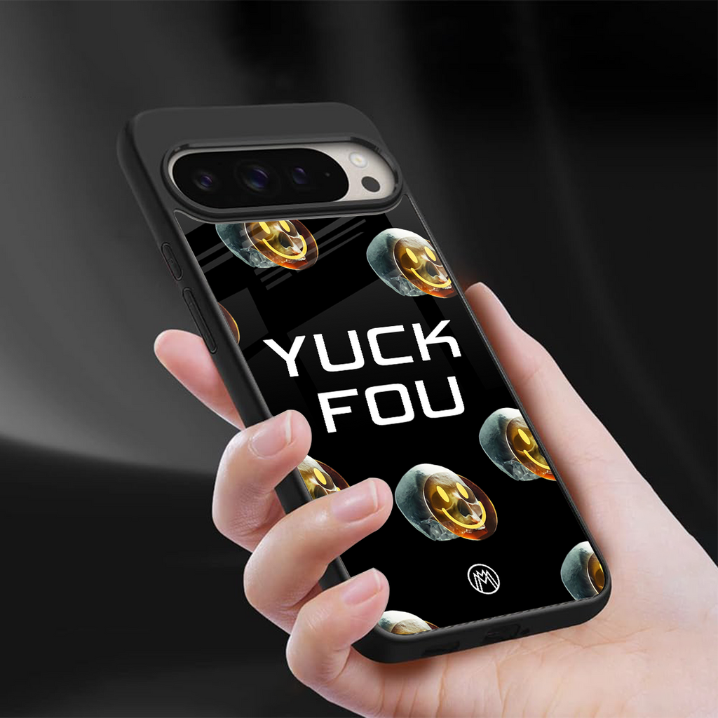 yuck fou back phone cover | glass case for google pixel 9 pro