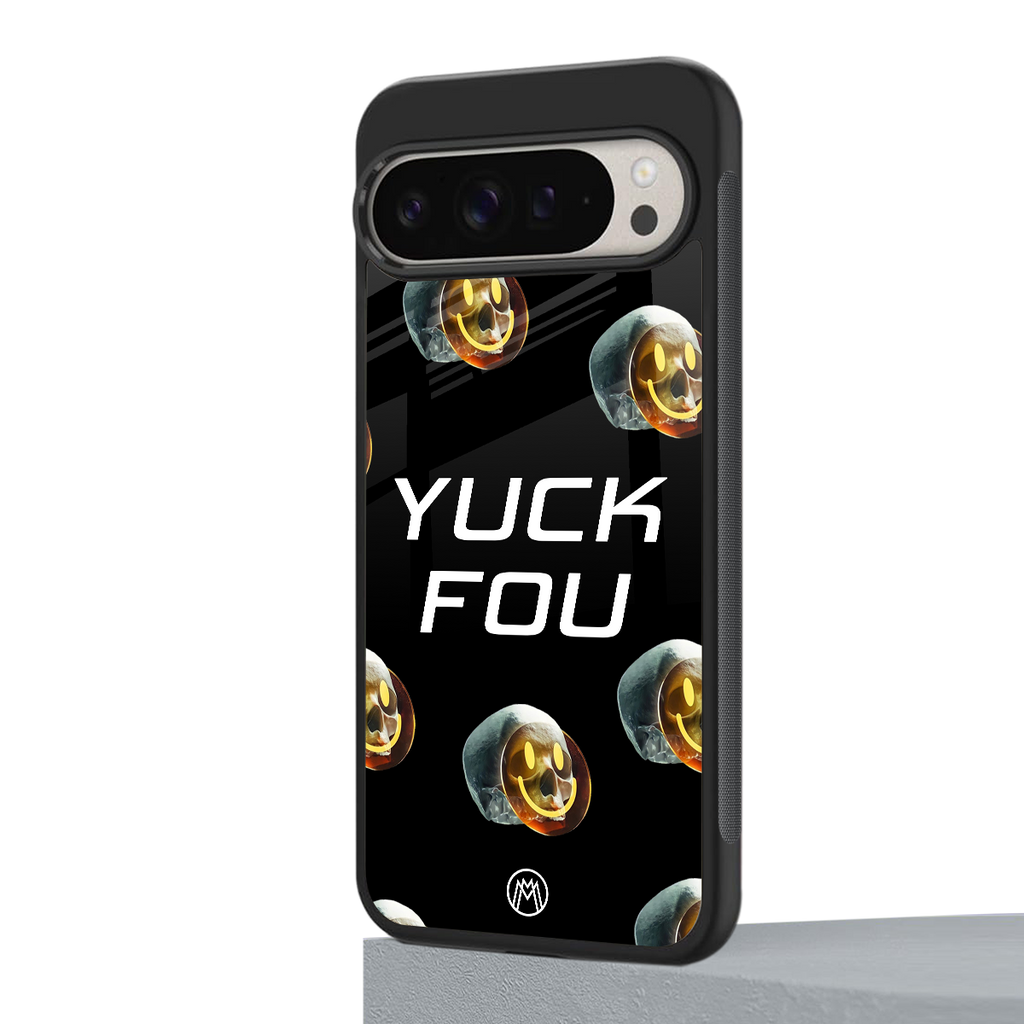 yuck fou back phone cover | glass case for google pixel 9 pro xl