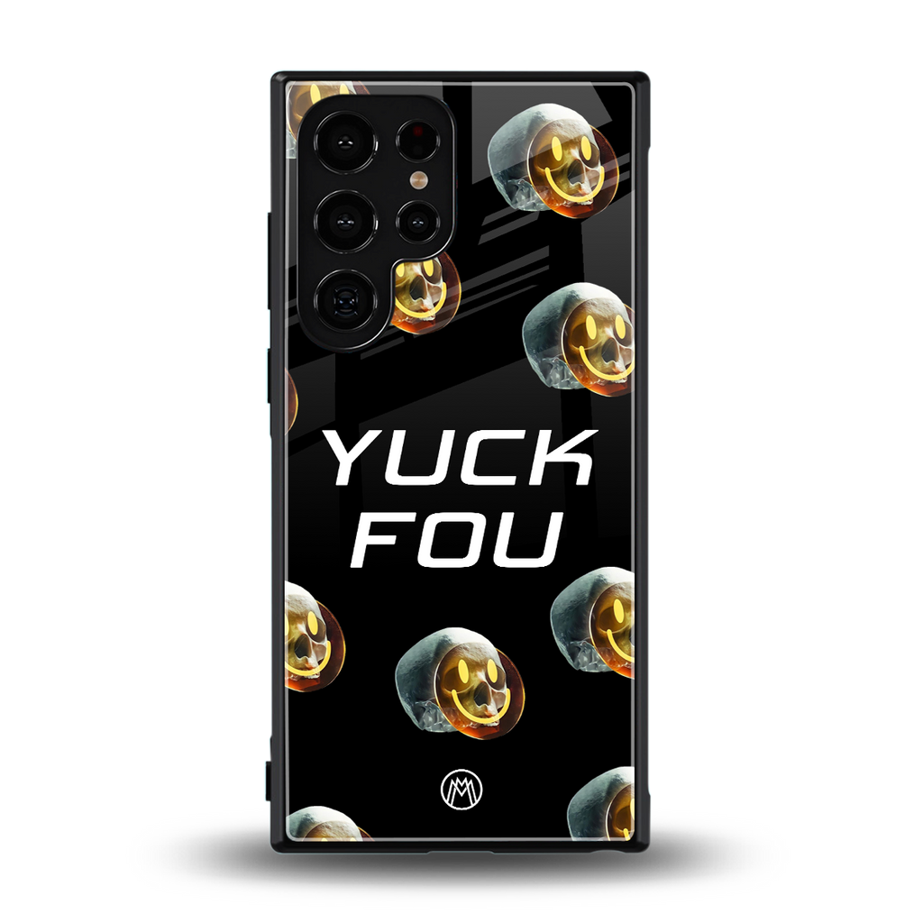 yuck fou back phone cover | glass case for samsung galaxy s23 ultra