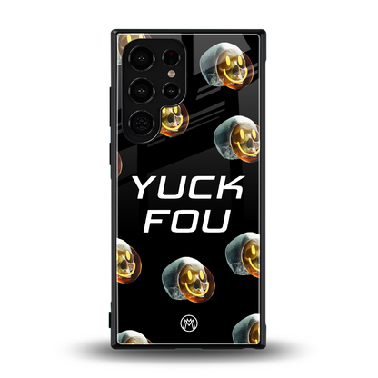 yuck fou back phone cover | glass case for samsung galaxy s23 ultra