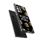 yuck fou back phone cover | glass case for samsung galaxy s23 ultra