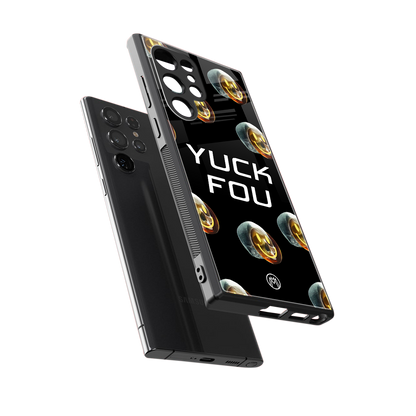 yuck fou back phone cover | glass case for samsung galaxy s23 ultra