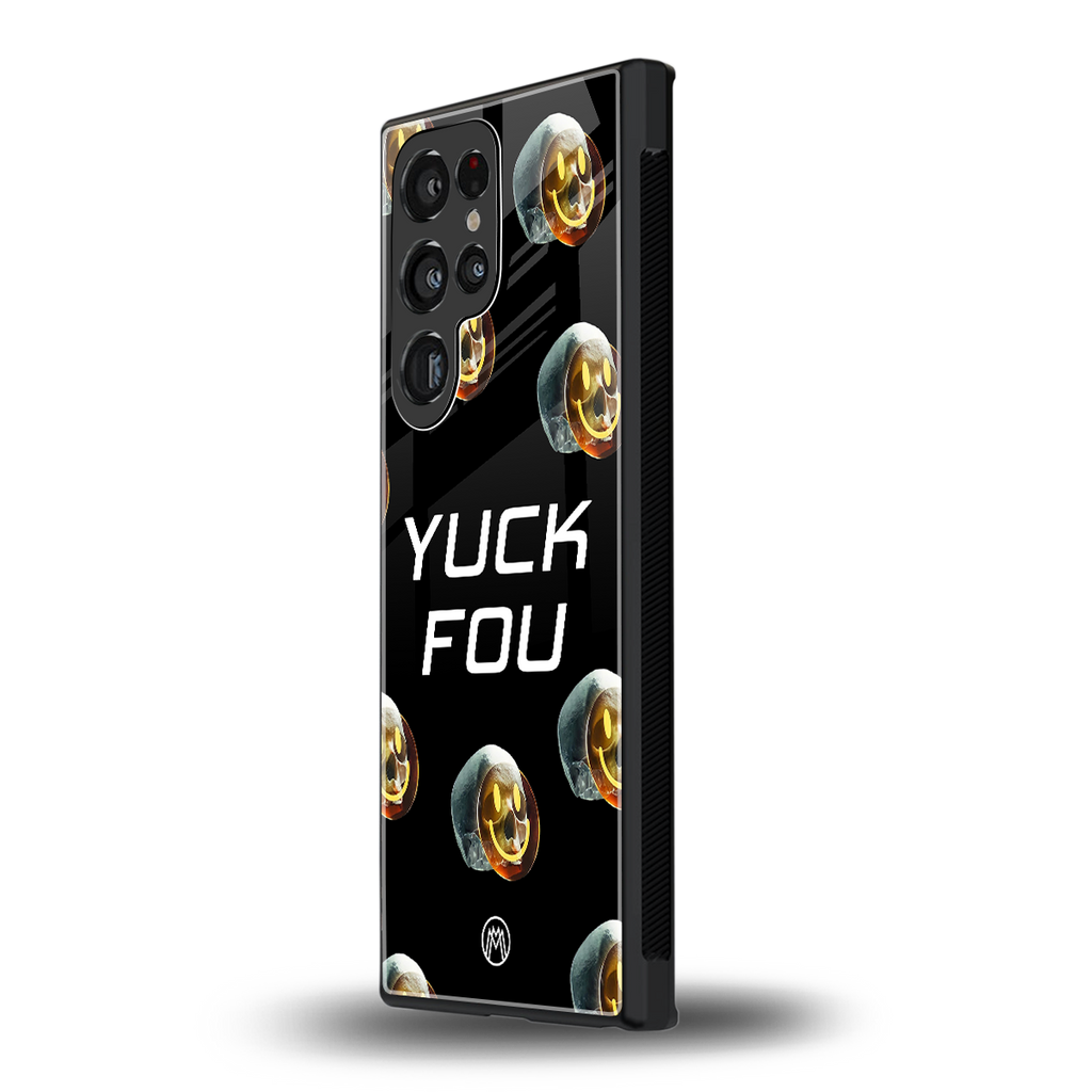 yuck fou back phone cover | glass case for samsung galaxy s23 ultra