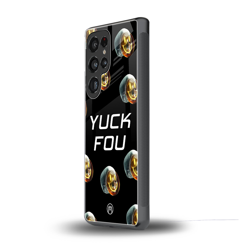 yuck fou back phone cover | glass case for samsung galaxy s25 ultra