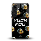 yuck fou back phone cover | glass case for samsung galaxy s24 plus