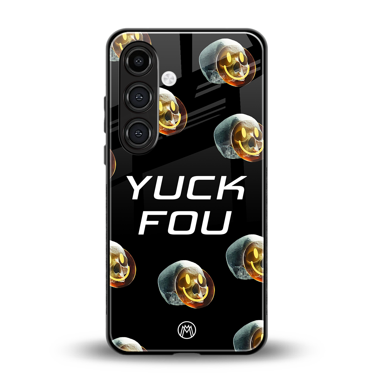 yuck fou back phone cover | glass case for samsung galaxy s24 fe