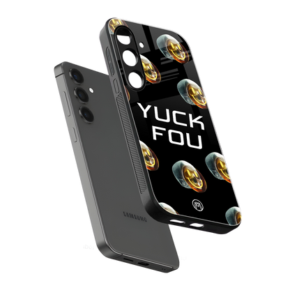 yuck fou back phone cover | glass case for samsung galaxy s23