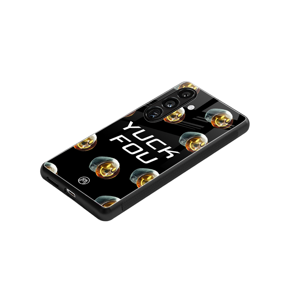 yuck fou back phone cover | glass case for samsung galaxy s24 plus