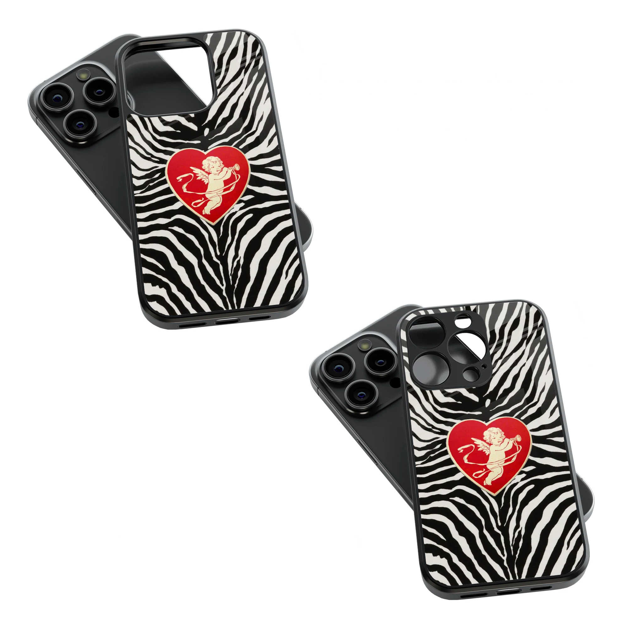 Trendy Glass Back Mobile Case for iPhone, Samsung, Redmi, OnePlus, Google Pixel, Motorola