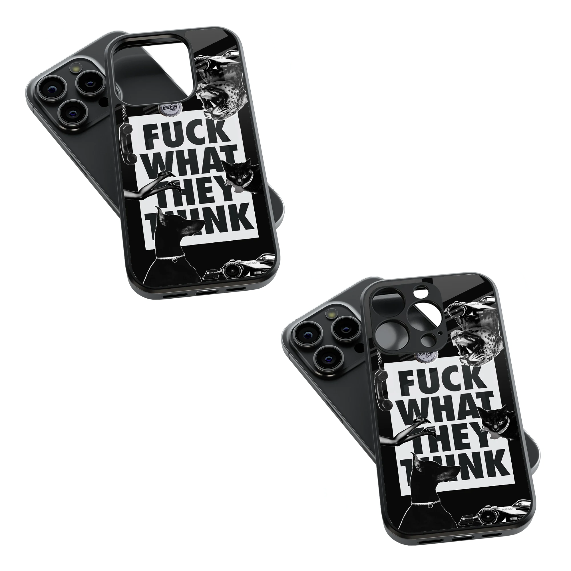 Trendy Glass Back Mobile Case for iPhone, Samsung, Redmi, OnePlus, Google Pixel, Motorola
