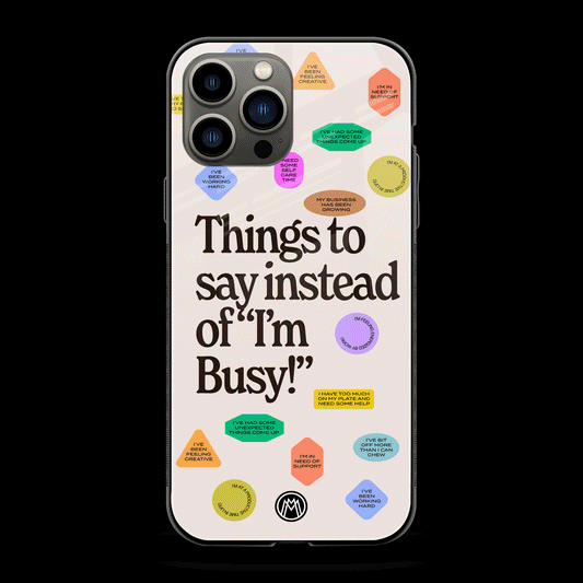 10 Things To Say Phone Cover | Glass Case