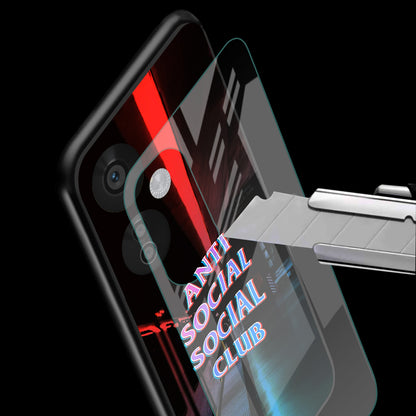 Anti Social Social Club Aesthetic Glass Case Phone Cover