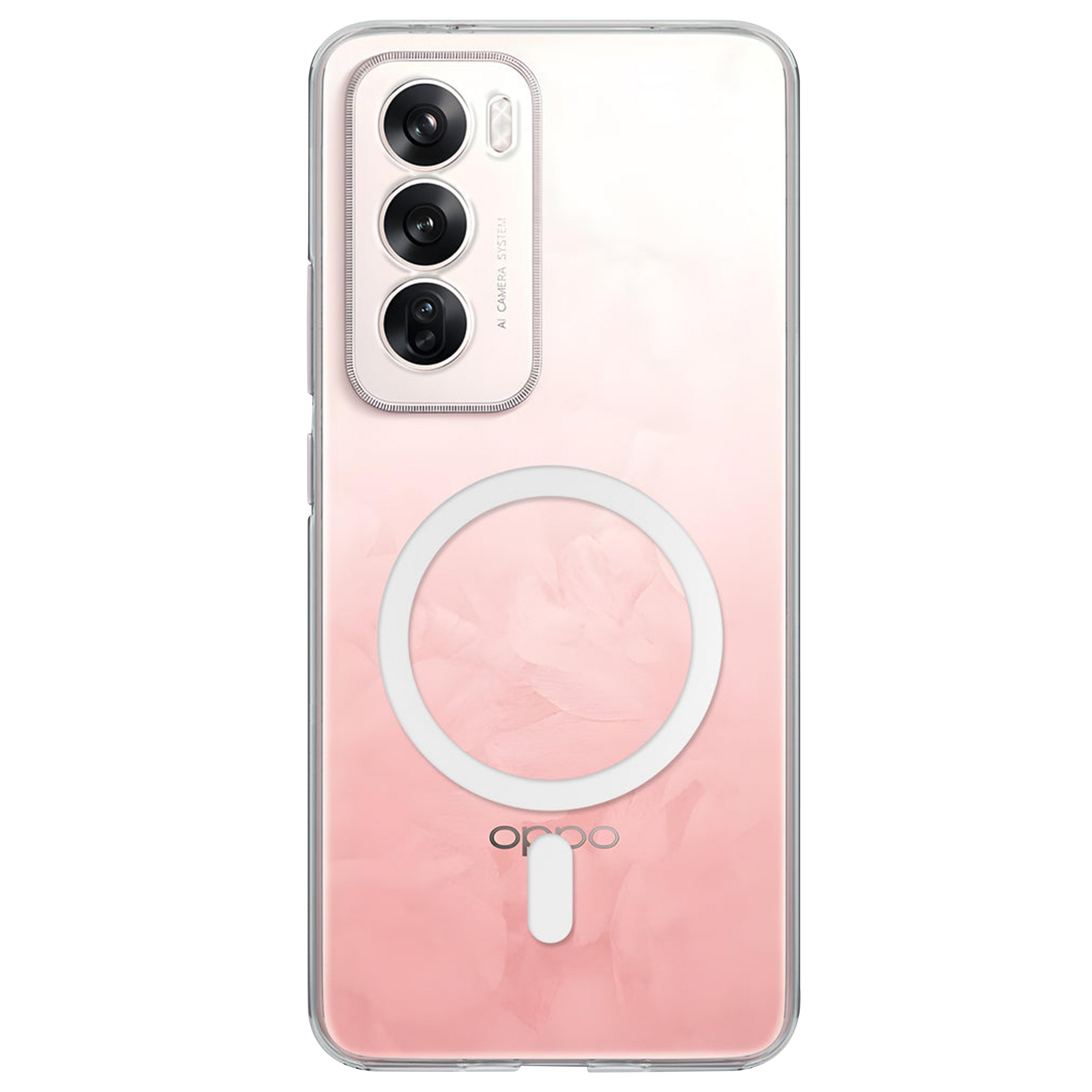 Anti Yellow Magsafe Clear Case for Oppo Reno 12