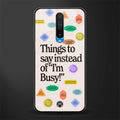 10 things to say glass case for poco x2 image