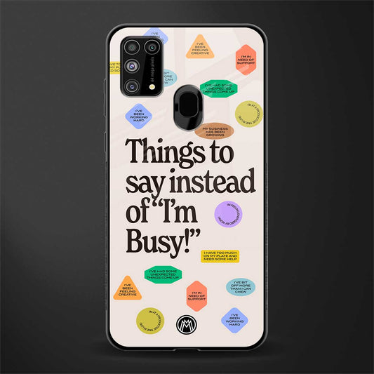 10 things to say glass case for samsung galaxy m31 image