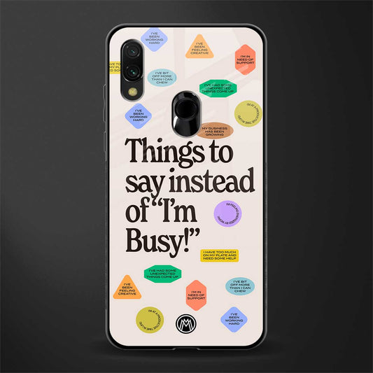 10 things to say glass case for redmi 7redmi y3 image