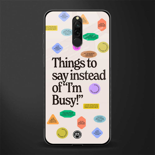 10 things to say glass case for redmi 8 image