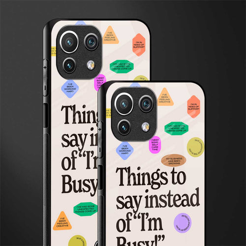 10 things to say glass case for mi 11 lite image-2