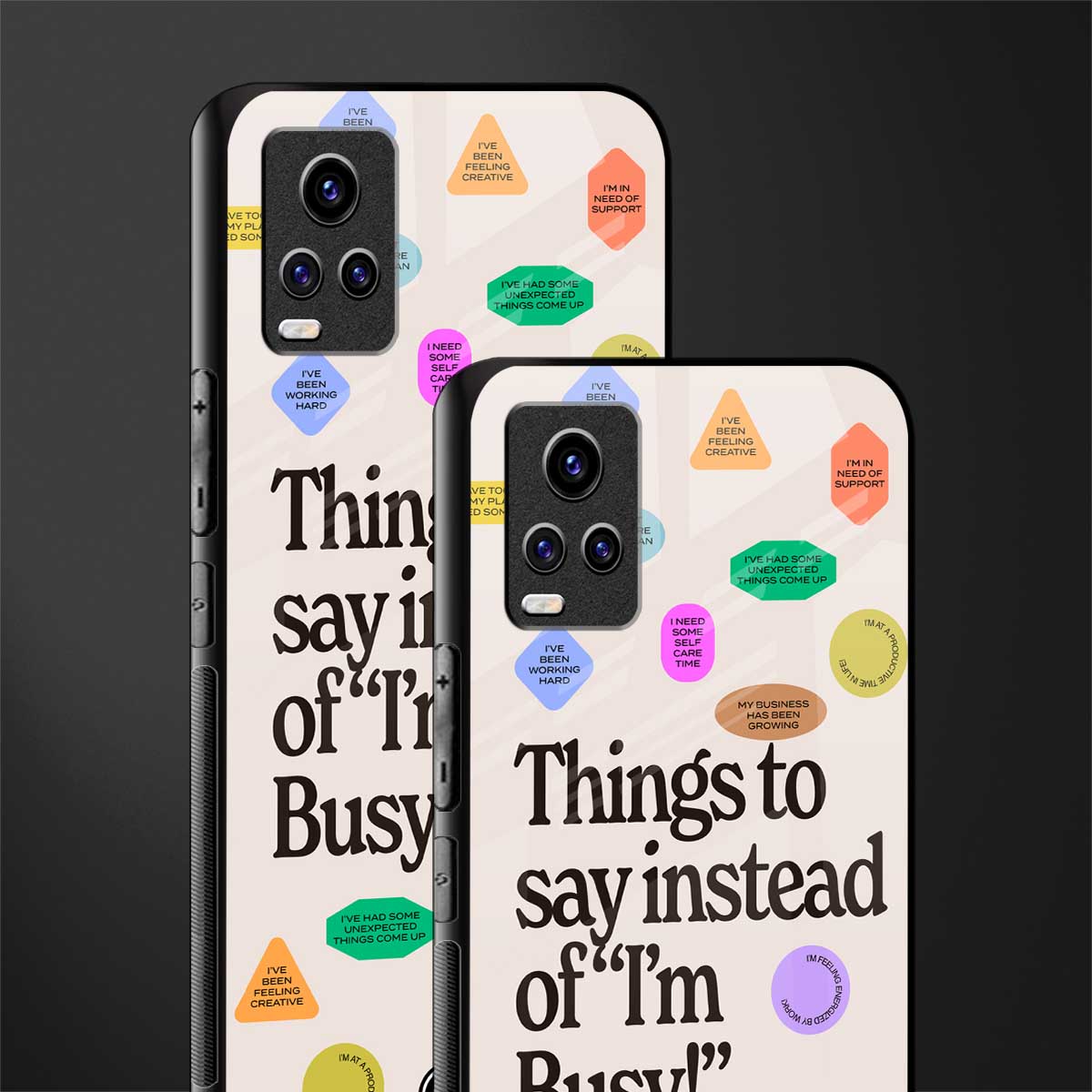 10 things to say back phone cover | glass case for vivo y73