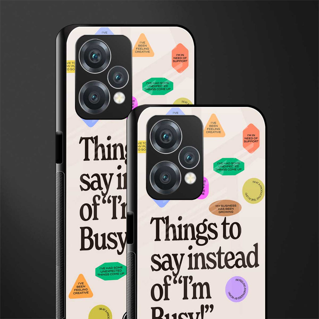 10 things to say back phone cover | glass case for realme 9 pro 5g