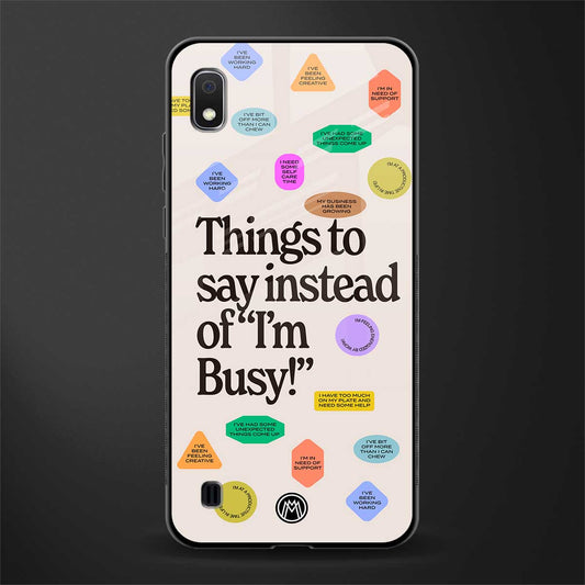 10 things to say glass case for samsung galaxy a10 image
