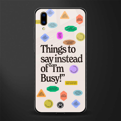 10 things to say glass case for vivo v11 pro image