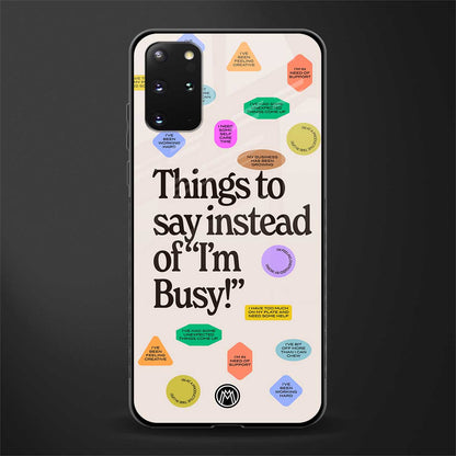 10 things to say glass case for samsung galaxy s20 plus image