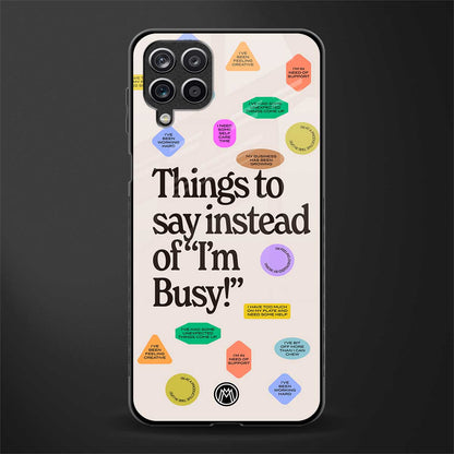 10 things to say glass case for samsung galaxy f12 image