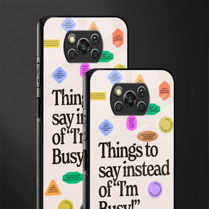 10 things to say glass case for poco x3 image-2